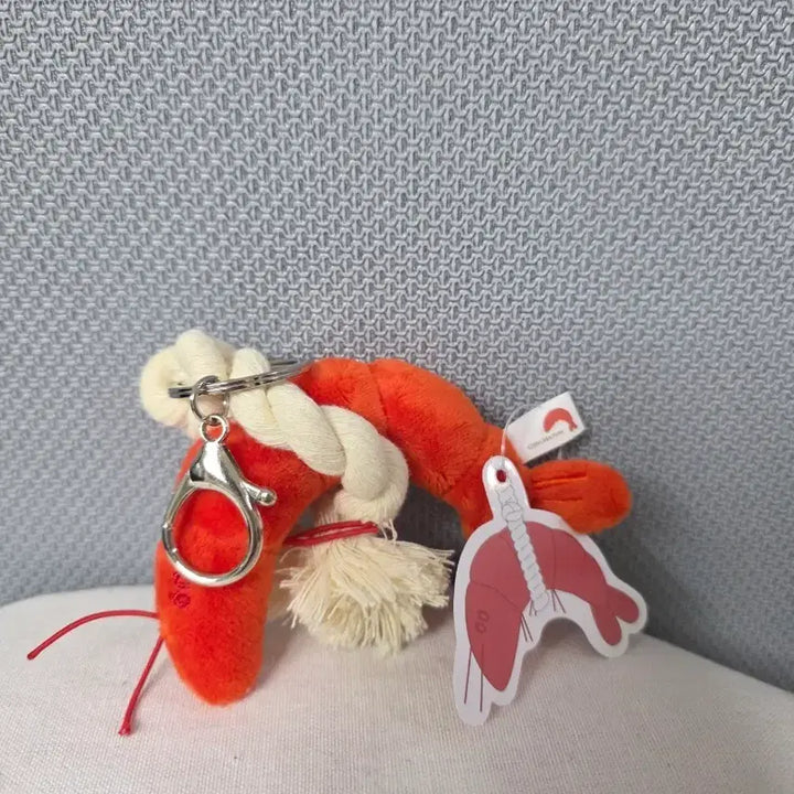[BUNJANG] 8cm Shrimp Doll Keychain / 액막이 새우 인형 키링 8cm 새상품