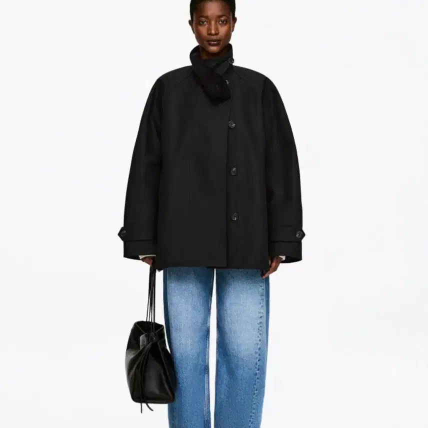 [BUNJANG] Arket Corduroy Collar Jacket Black M / 아르켓 코듀로이 칼라 자켓 블랙 M