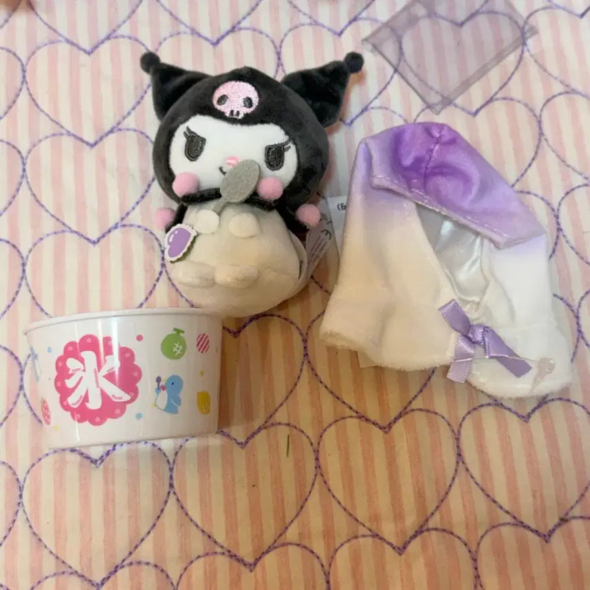 [BUNJANG] Sanrio Kuromi Ice Dessert Mascot Set / 쿠로미 산리오 빙수 마스코트 세트
