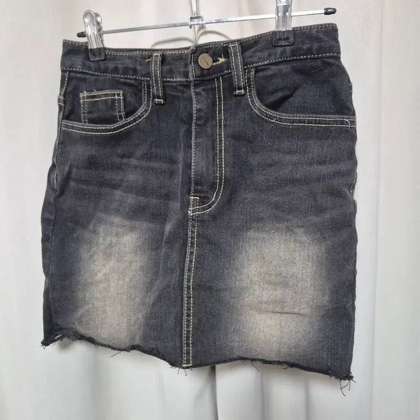 [BUNJANG] Ablly Black Denim Mini Skirt / 블랙 데님 미니스커트 에이블리 옷장정리 처분