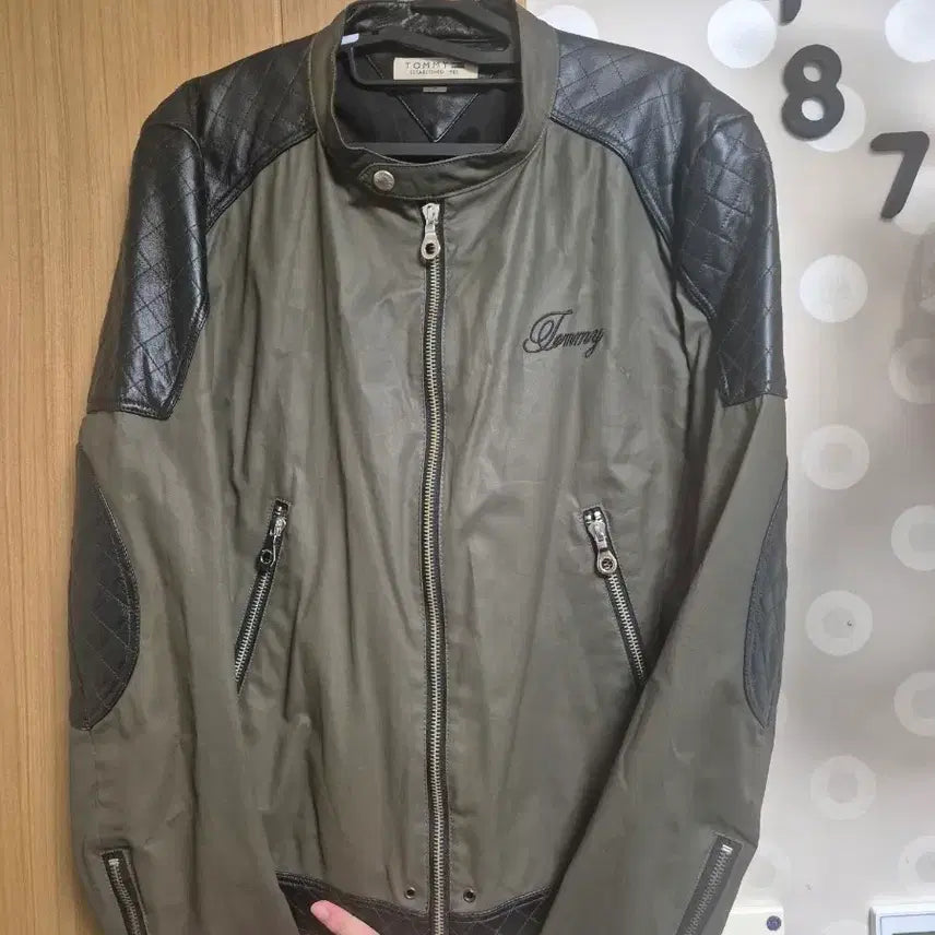 [BUNJANG] Tommy Hilfiger Quilted Biker Crop Jacket / 타미힐피거 퀄팅 바이커 크롭 자켓 판매합니다! L