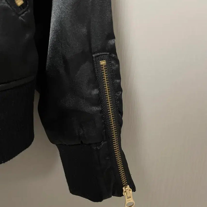[BUNJANG] Vintage Gold Point Blouson Bomber Jacket / 빈티지 골드 포인트 블루종 점퍼