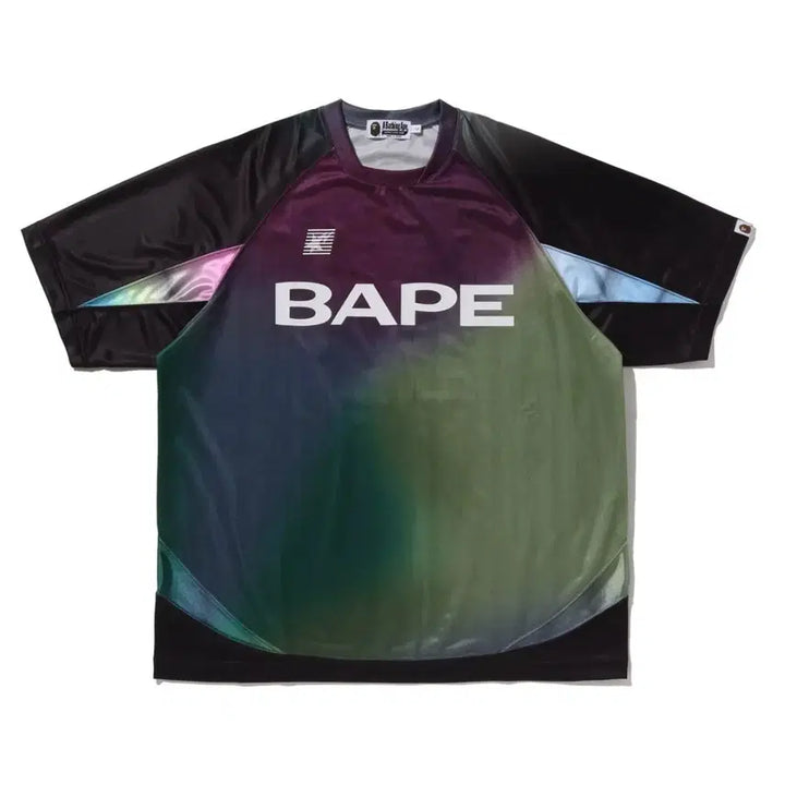 [BUNJANG] BAPE Tie-Dye Star Stripe Football Jersey T-shirt / [해외] 베이프 타이다이 스타 스트라이프 패턴 풋볼 져지 반팔 티셔츠