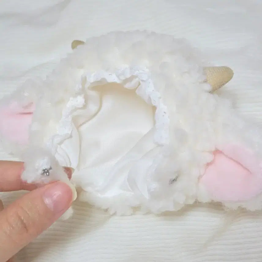 [BUNJANG] BJD Doll Lace Angora Wool Jumpsuit / bjd 구체관절 의상 레이스 양모자 점프수트