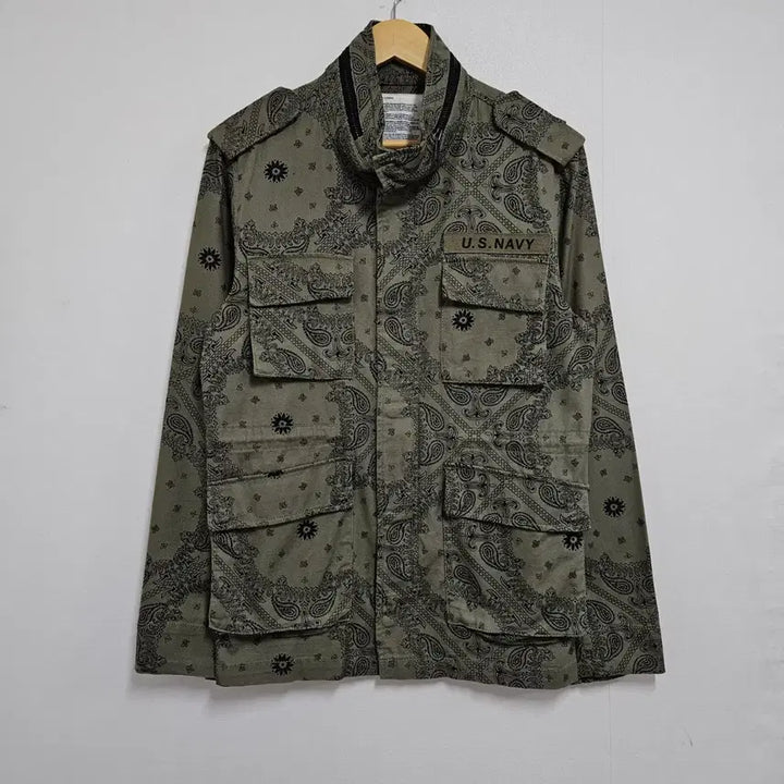 [BUNJANG] Codes Combine Paisley Pattern Field Jacket / 코데즈컴바인 페이즐리 패턴 필드자켓 95-100