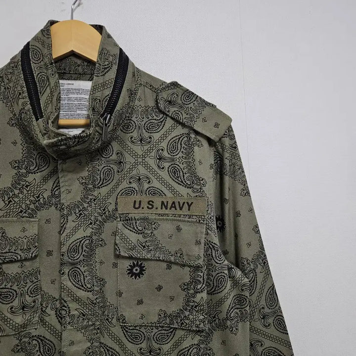 [BUNJANG] Codes Combine Paisley Pattern Field Jacket / 코데즈컴바인 페이즐리 패턴 필드자켓 95-100