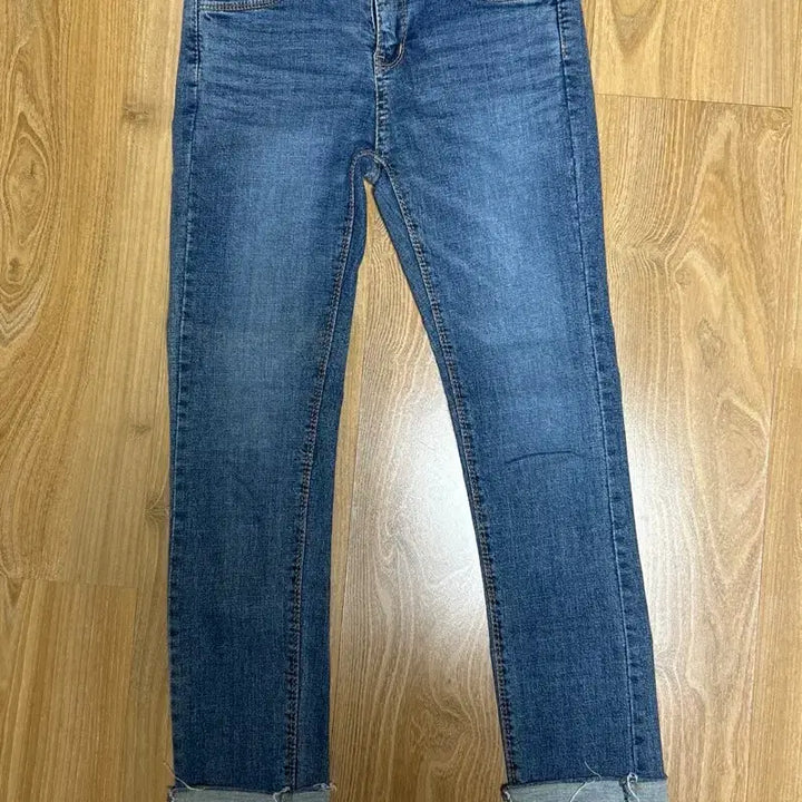 [BUNJANG] Roll-Up Denim Jeans / 롤업 청바지 데님 팬츠