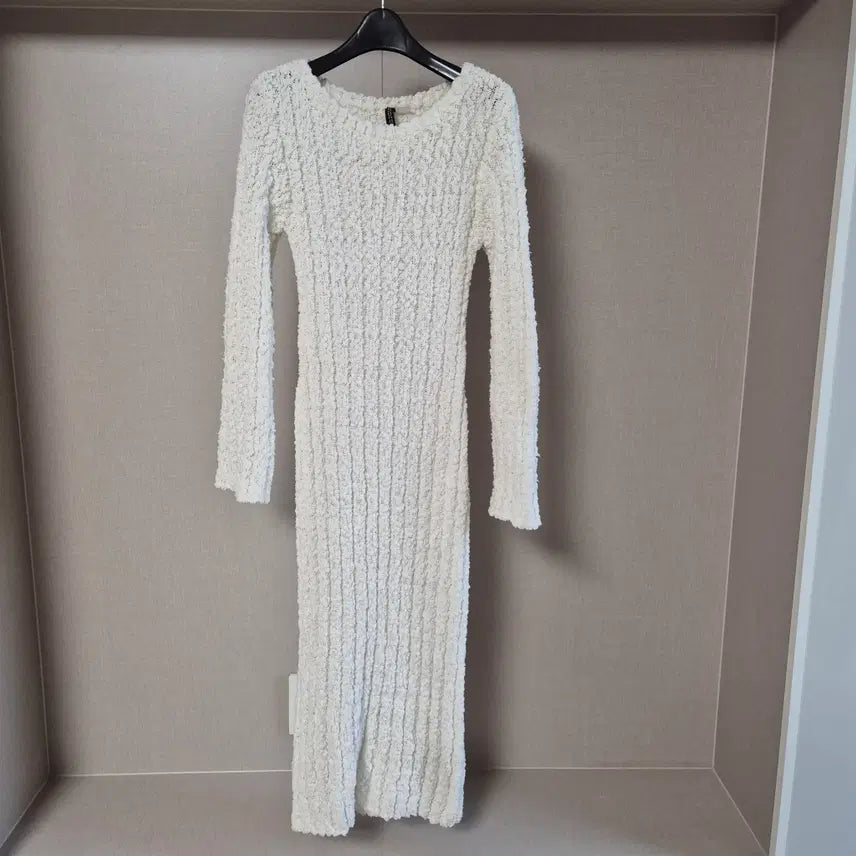 [BUNJANG] H&amp;M White Sleeves Long Dress / S)에이치엔엠 화이트 슬리브스 롱 원피스