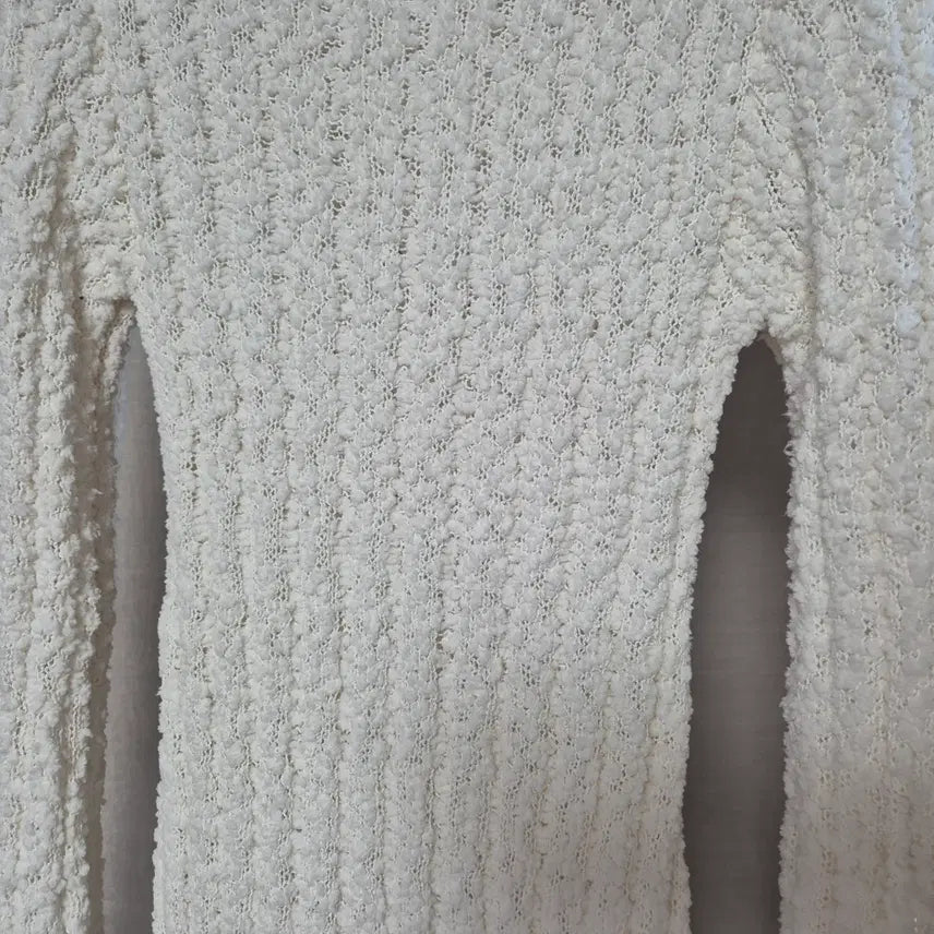 [BUNJANG] H&amp;M White Sleeves Long Dress / S)에이치엔엠 화이트 슬리브스 롱 원피스