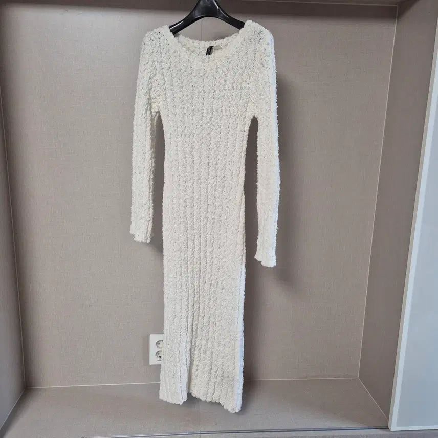 [BUNJANG] H&amp;M White Sleeves Long Dress / S)에이치엔엠 화이트 슬리브스 롱 원피스