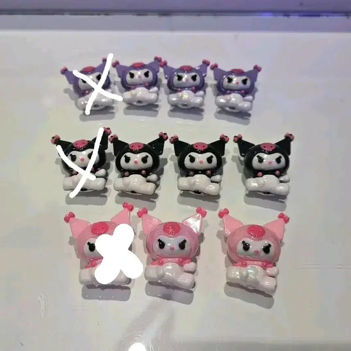 [BUNJANG] Kuromi Rubber Beads for Pen / 고무재질 쿠로미 비즈 - 볼펜 가능