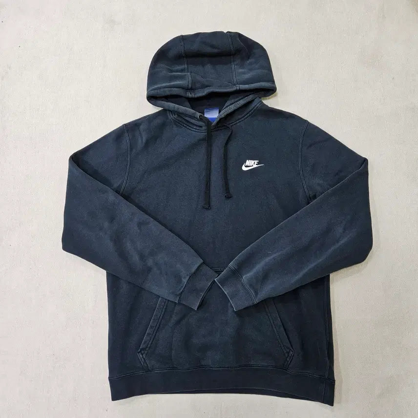 [BUNJANG] Nike Small Logo Black Hoodie / L 나이키 스몰로고 블랙 후드티 0311Y