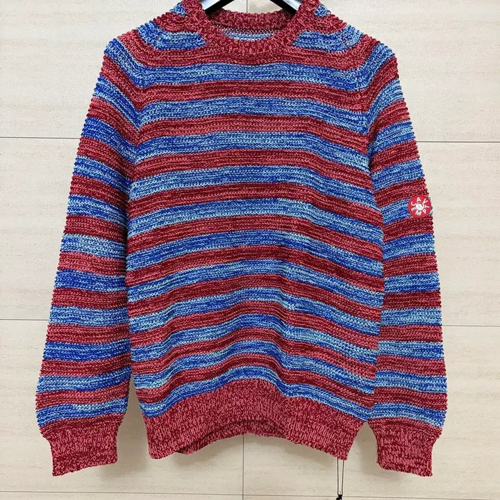 [BUNJANG] C.E Stripe Loose Waffle Mix Knit / 새상품)카브엠트 스트라이프 루즈 와플 믹스 니트