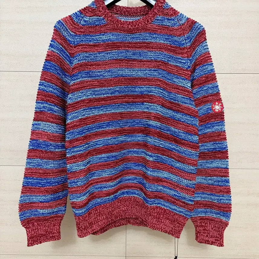 [BUNJANG] C.E Stripe Loose Waffle Mix Knit / 새상품)카브엠트 스트라이프 루즈 와플 믹스 니트