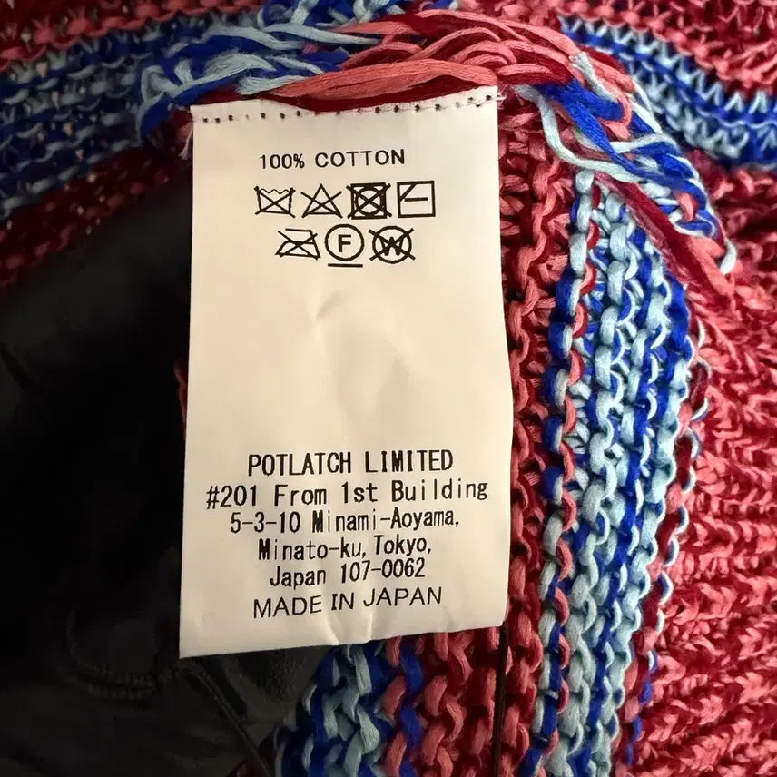 [BUNJANG] C.E Stripe Loose Waffle Mix Knit / 새상품)카브엠트 스트라이프 루즈 와플 믹스 니트