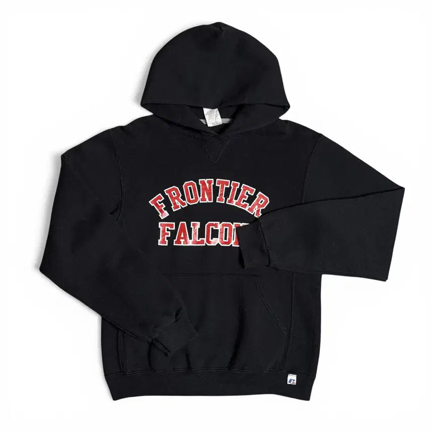 [BUNJANG] Russell Athletic Black Hoodie / 러셀 애슬레틱 블랙 후드티