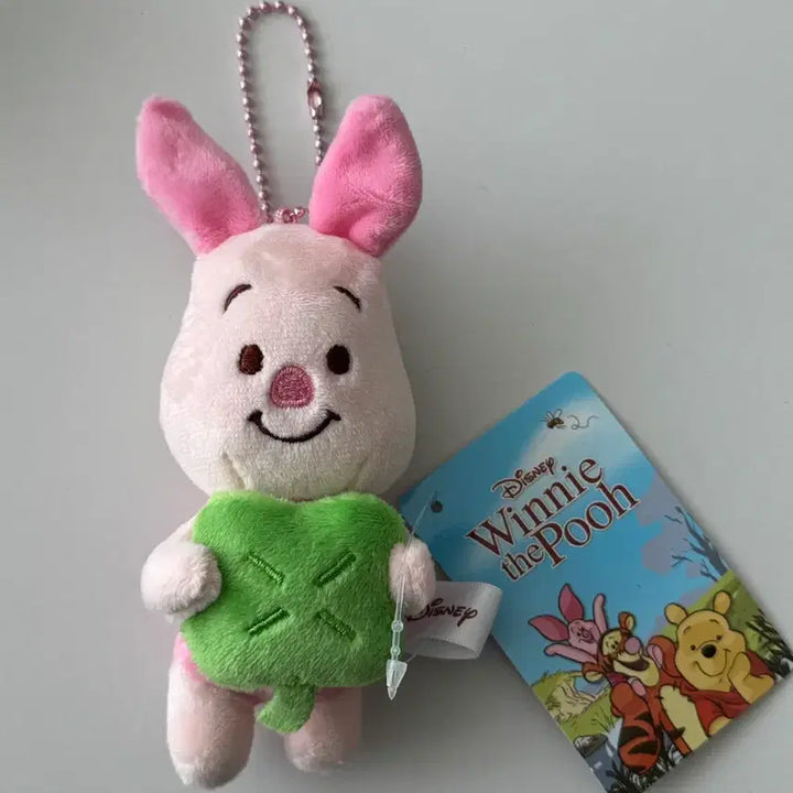 [SOLD OUT] 디즈니 네잎클로버 피글렛 인형 키링 새상품 정품 택O