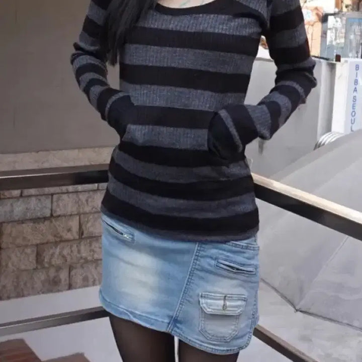 [BUNJANG] IsIs [nnn] Block Long Hoodie BK / 이즈이즈 [nnn] block long hoodie bk