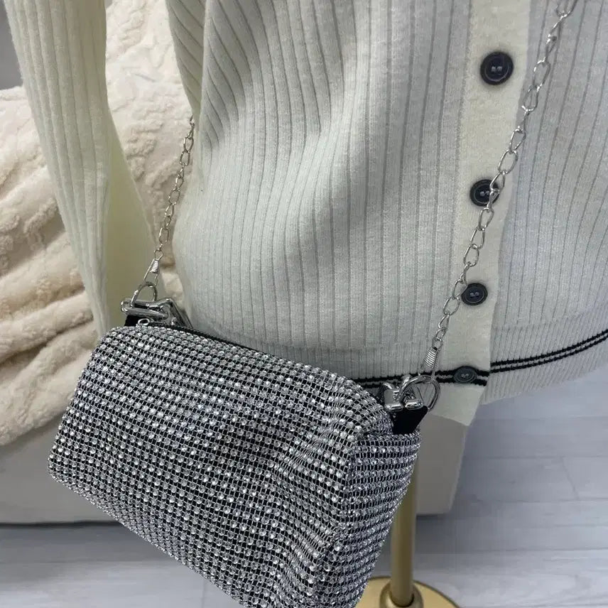 [BUNJANG] Sparkling Crossbody Bag / 크로스반짝이 가방