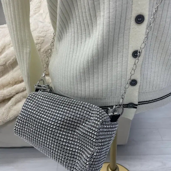 [BUNJANG] Sparkling Crossbody Bag / 크로스반짝이 가방