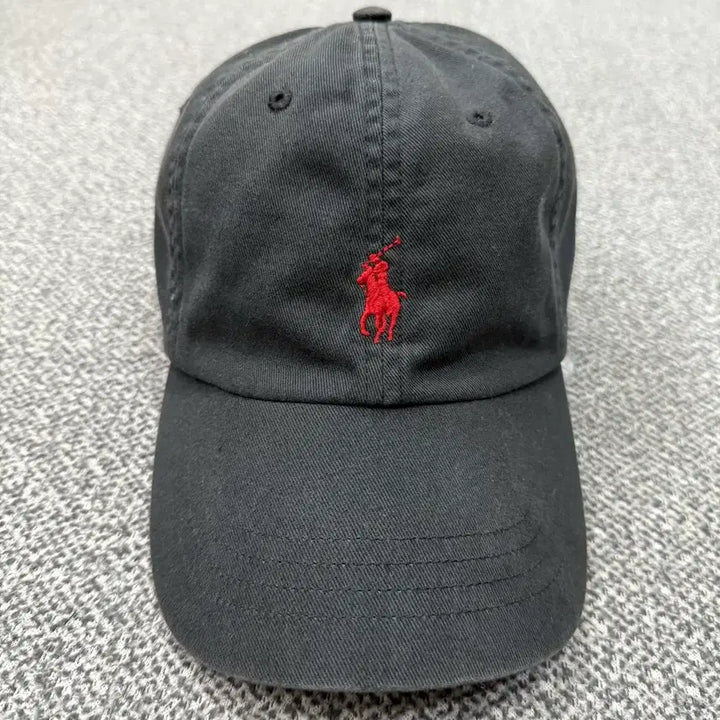 [BUNJANG] Polo Ralph Lauren Red Pony Vintage Black Ball Cap / F 폴로 랄프로렌 레드포니 빈티지블랙 볼캡 모자