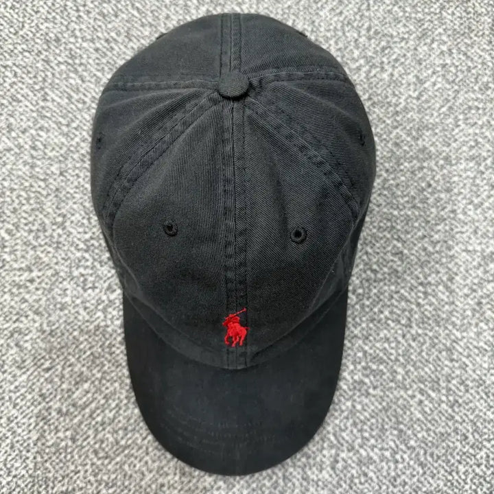 [BUNJANG] Polo Ralph Lauren Red Pony Vintage Black Ball Cap / F 폴로 랄프로렌 레드포니 빈티지블랙 볼캡 모자