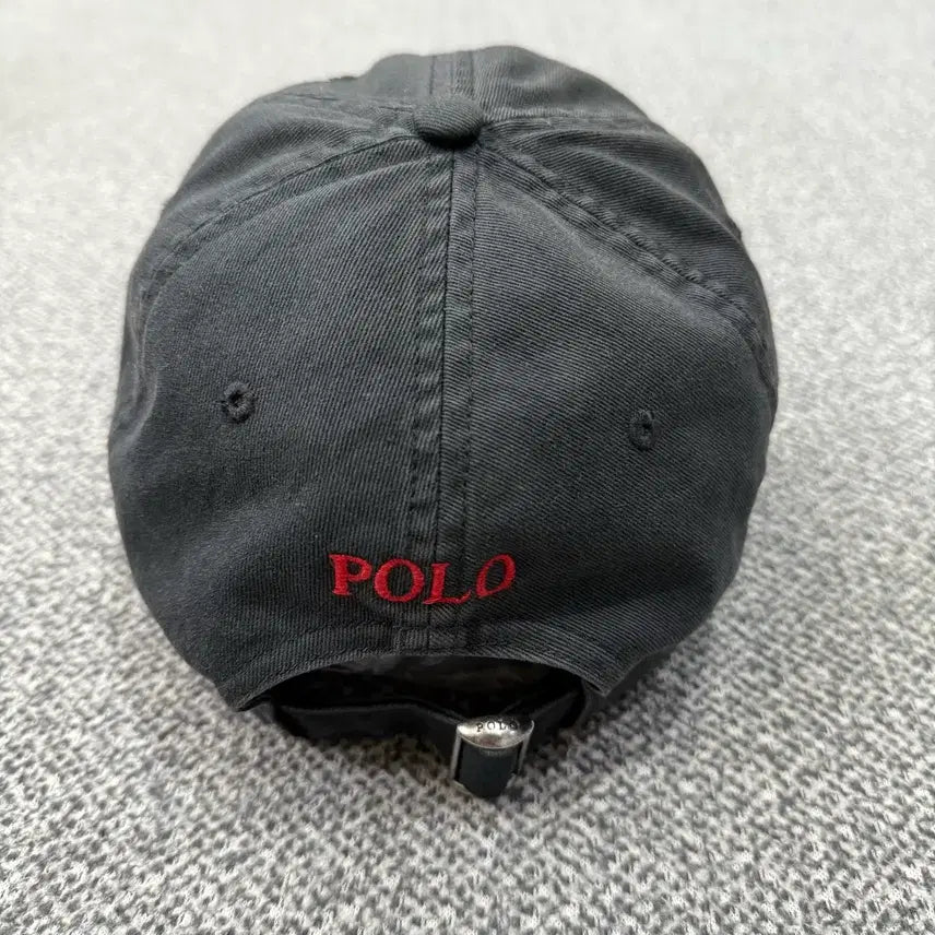 [BUNJANG] Polo Ralph Lauren Red Pony Vintage Black Ball Cap / F 폴로 랄프로렌 레드포니 빈티지블랙 볼캡 모자