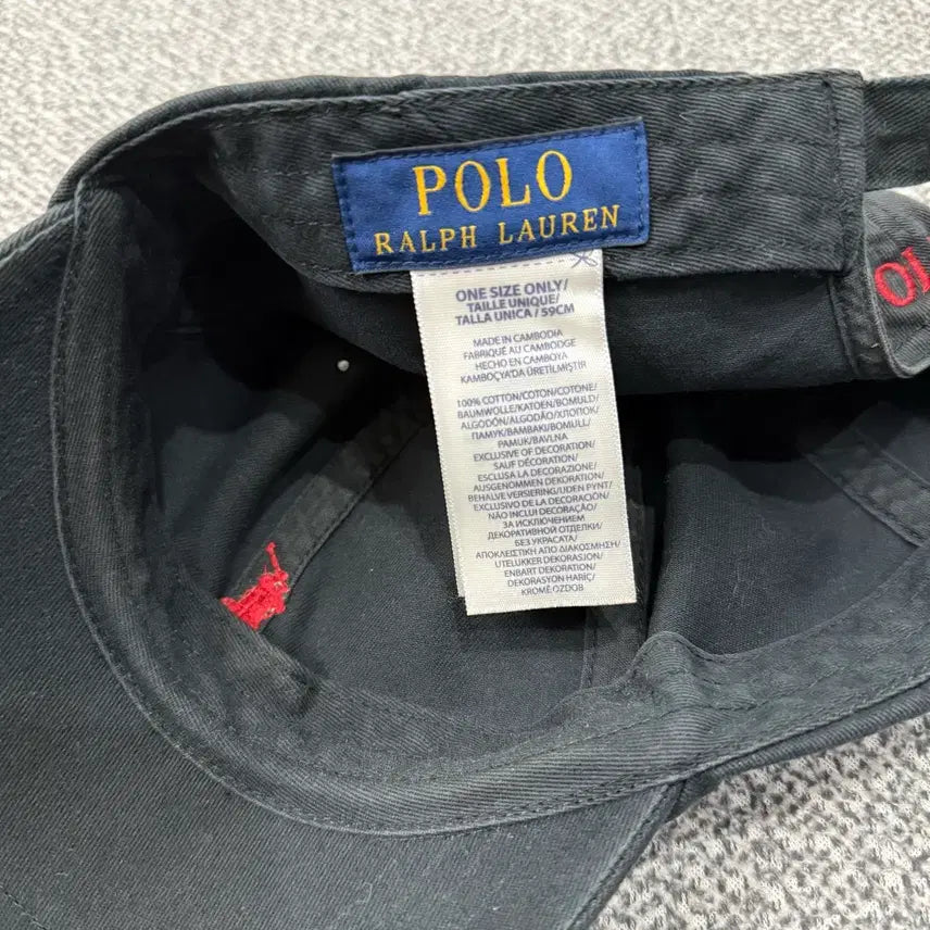 [BUNJANG] Polo Ralph Lauren Red Pony Vintage Black Ball Cap / F 폴로 랄프로렌 레드포니 빈티지블랙 볼캡 모자
