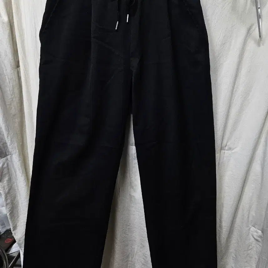 [BUNJANG] Black Bending Wide Pants Bundle Set / 검정색 밴딩 와이드 팬츠 2개 일괄가격
