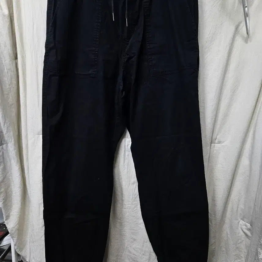 [BUNJANG] Black Bending Wide Pants Bundle Set / 검정색 밴딩 와이드 팬츠 2개 일괄가격