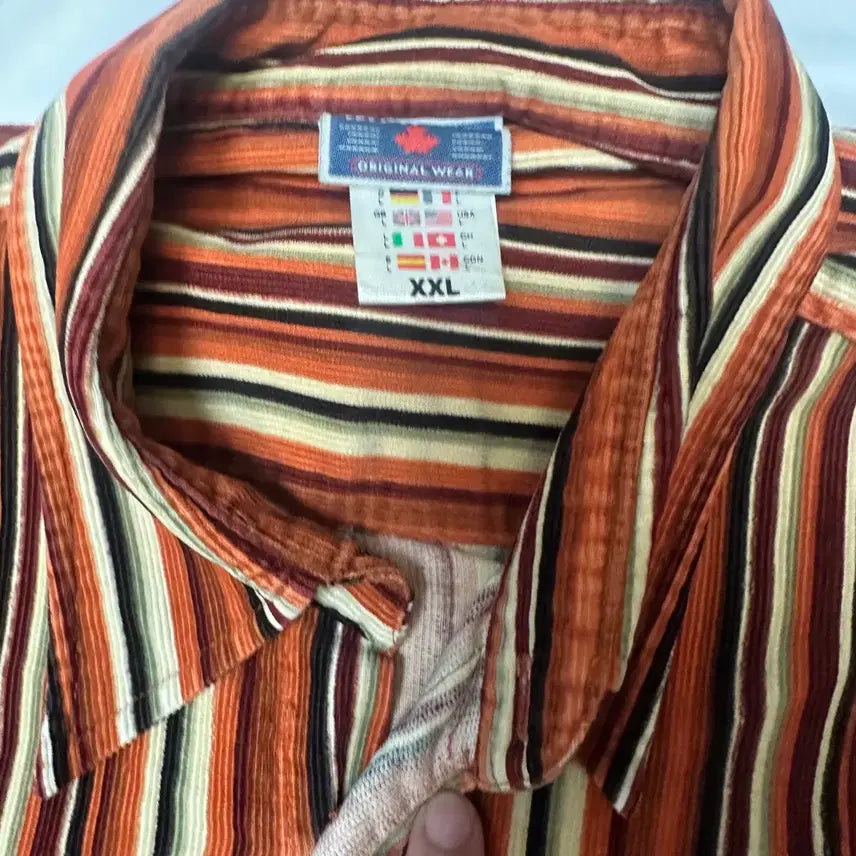 [BUNJANG] Maple Stripe Corduroy Shirt XXL / Maple 스트라이프 코듀로이셔츠 XXL