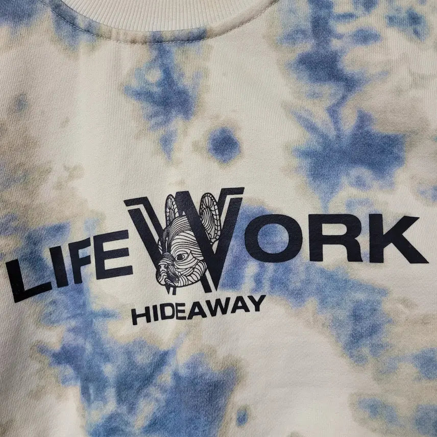 [BUNJANG] LifeWork Tie-Dye Sweatshirt (Large) / 라이프워크 타이다이 맨투맨 라지사이즈