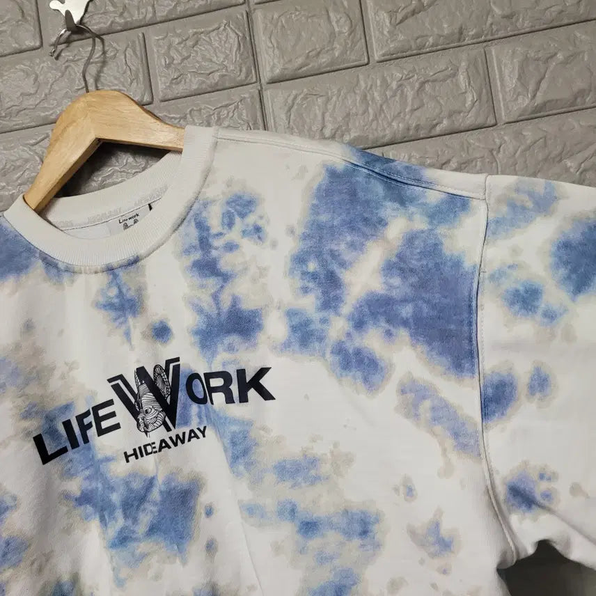 [BUNJANG] LifeWork Tie-Dye Sweatshirt (Large) / 라이프워크 타이다이 맨투맨 라지사이즈