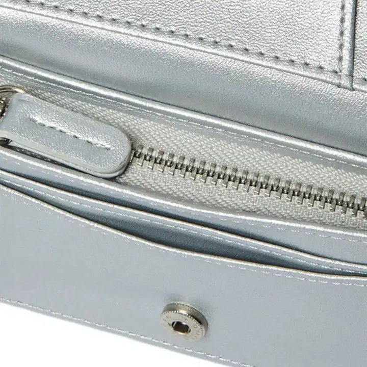 [BUNJANG] NYXX Silver Card Wallet / 엔와이엑스엑스 반지갑 카드지갑 실버