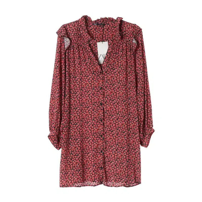 [BUNJANG] ZARA Floral Pattern Dress (XS) / ZARA 플라워 패턴 원피스 미사용/여성XS/TTKZHC2020