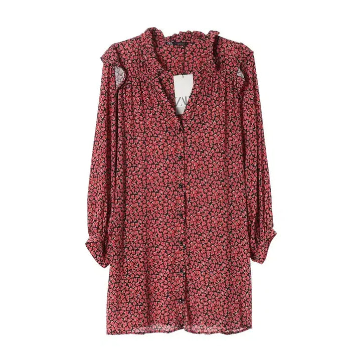 [BUNJANG] ZARA Floral Pattern Dress (XS) / ZARA 플라워 패턴 원피스 미사용/여성XS/TTKZHC2020