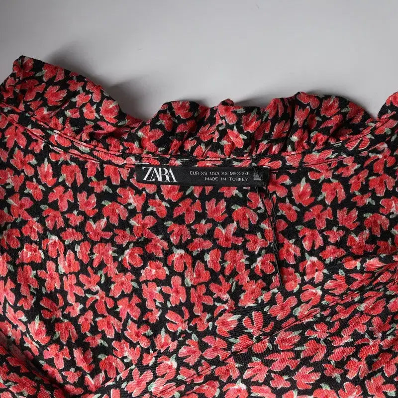 [BUNJANG] ZARA Floral Pattern Dress (XS) / ZARA 플라워 패턴 원피스 미사용/여성XS/TTKZHC2020