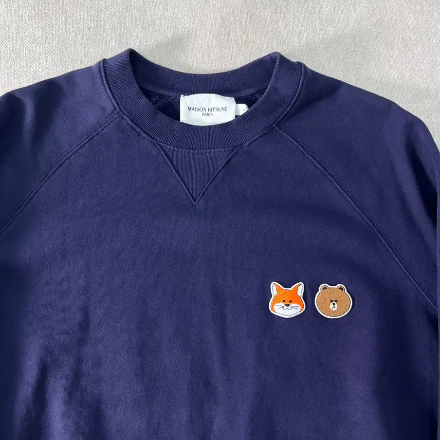 [SOLD OUT] 95 메종키츠네 라인프렌즈 패치 맨투맨
