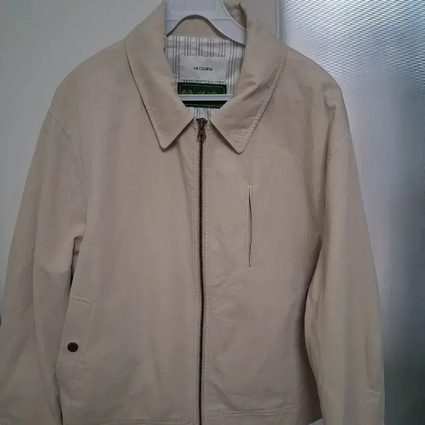 [BUNJANG] OF.COURSE Beige Jacket (Size F) / OF.COURSE 베이지 자켓 F사이즈 105호 총장 65 디자인강추 실