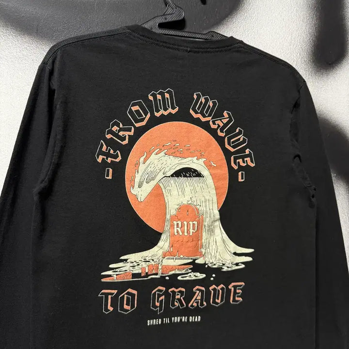[BUNJANG] Vintage Oriental Big Printing Long Sleeve T-Shirt / VTG 빈티지 오리엔탈 빅 프린팅 롱슬리브 티셔츠