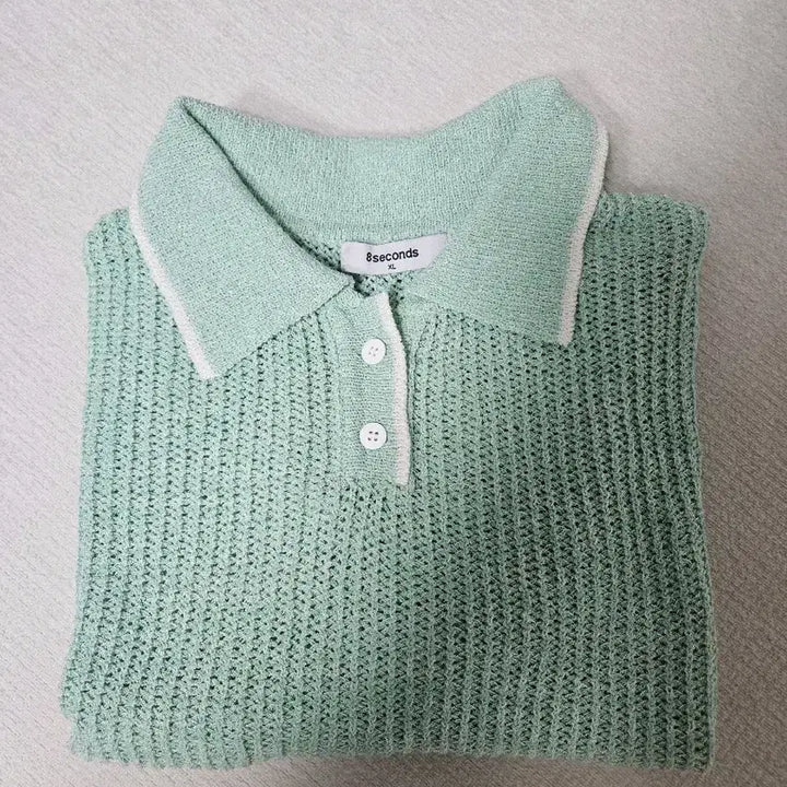 [BUNJANG] 8seconds Knitted T-shirt / 8seconds 카라니트티