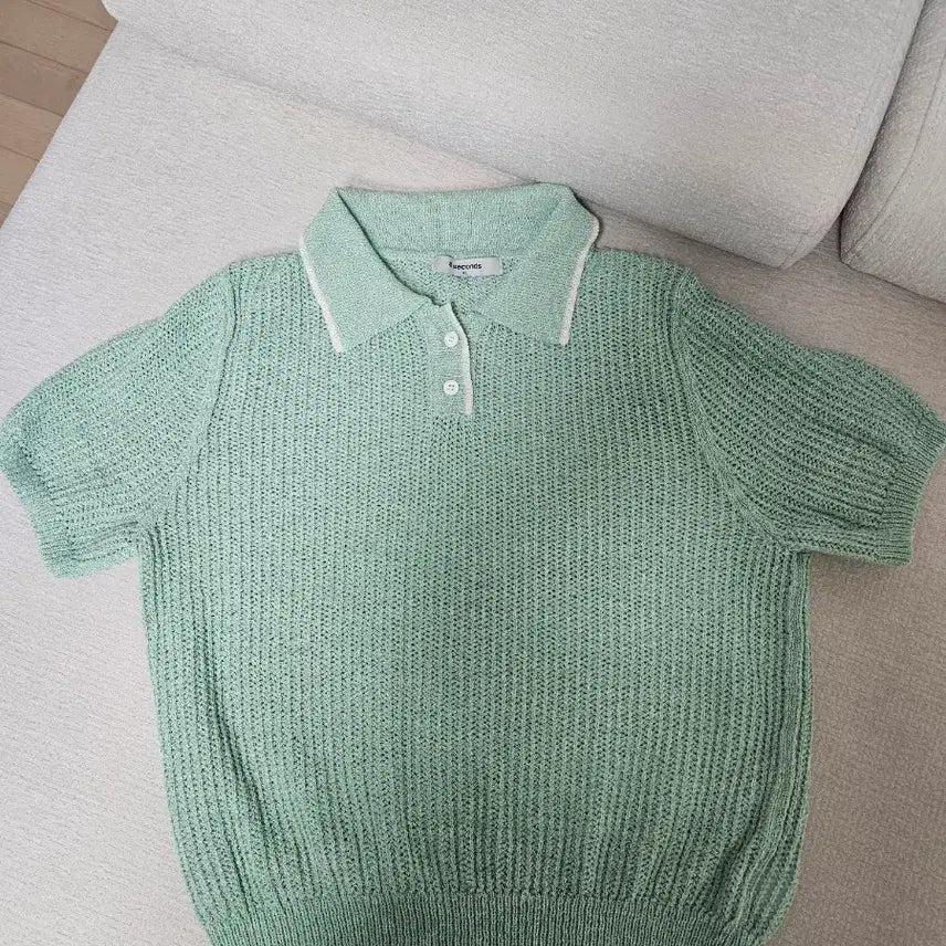 [BUNJANG] 8seconds Knitted T-shirt / 8seconds 카라니트티