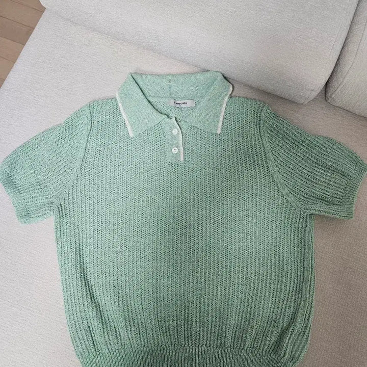 [BUNJANG] 8seconds Knitted T-shirt / 8seconds 카라니트티