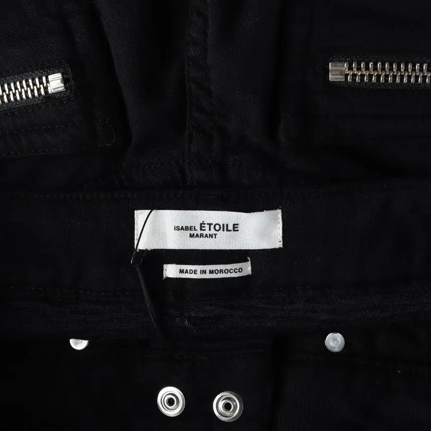 [BUNJANG] Isabel Marant Slim Fit Black Denim Pants / (새상품) 이자벨마랑 지퍼 디테일 슬림핏 블랙 데님 팬츠