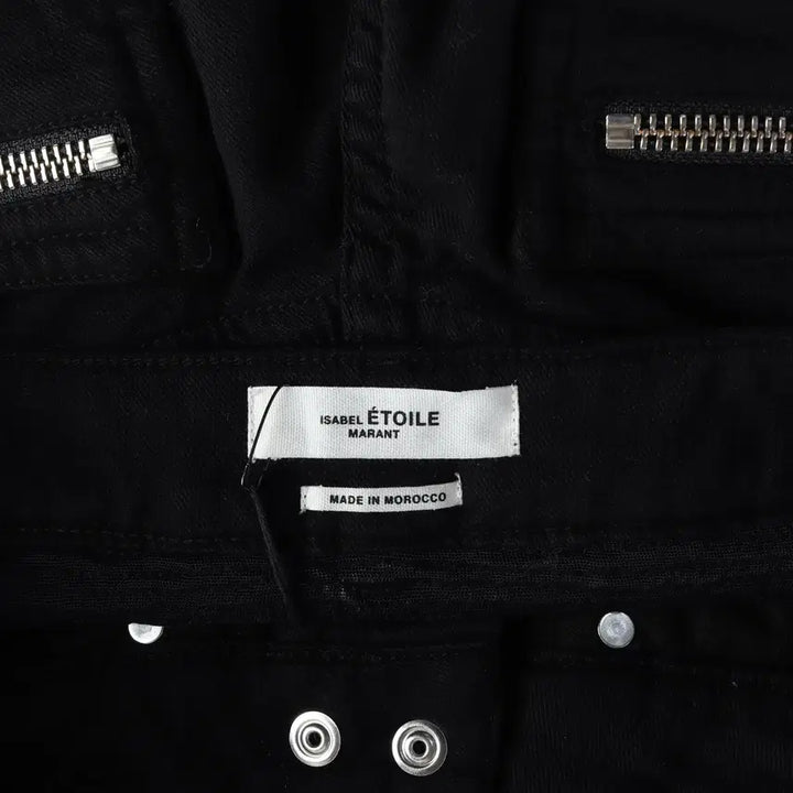 [BUNJANG] Isabel Marant Slim Fit Black Denim Pants / (새상품) 이자벨마랑 지퍼 디테일 슬림핏 블랙 데님 팬츠