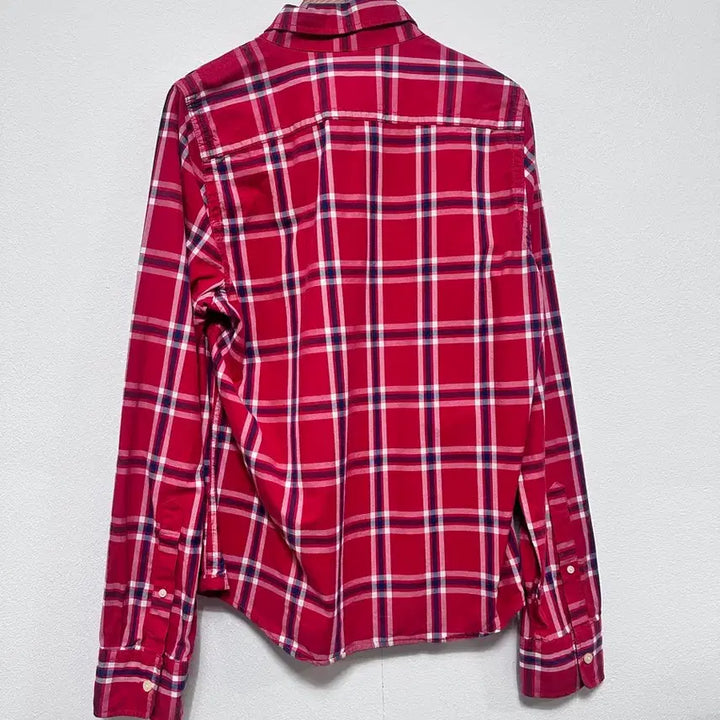 [BUNJANG] Abercrombie Red Check Long Sleeve Shirt / 아베크롬비 레드 체크 긴팔 셔츠