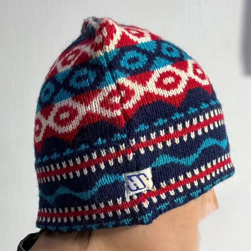 [BUNJANG] Canada Made Fair Isle Knit Beanie / 캐나다 메이드 페어아일 니트 비니