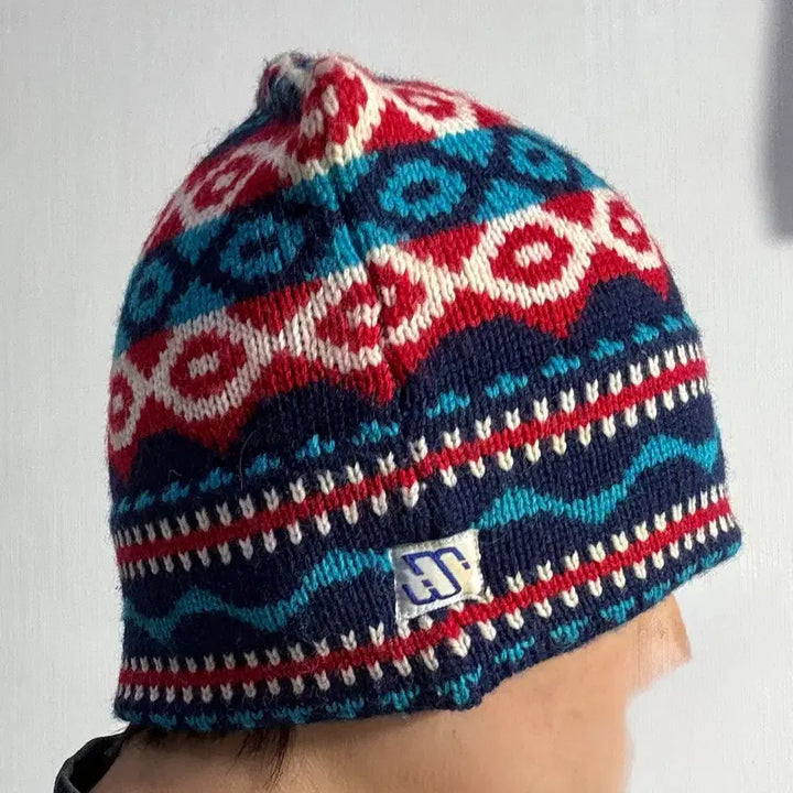 [BUNJANG] Canada Made Fair Isle Knit Beanie / 캐나다 메이드 페어아일 니트 비니