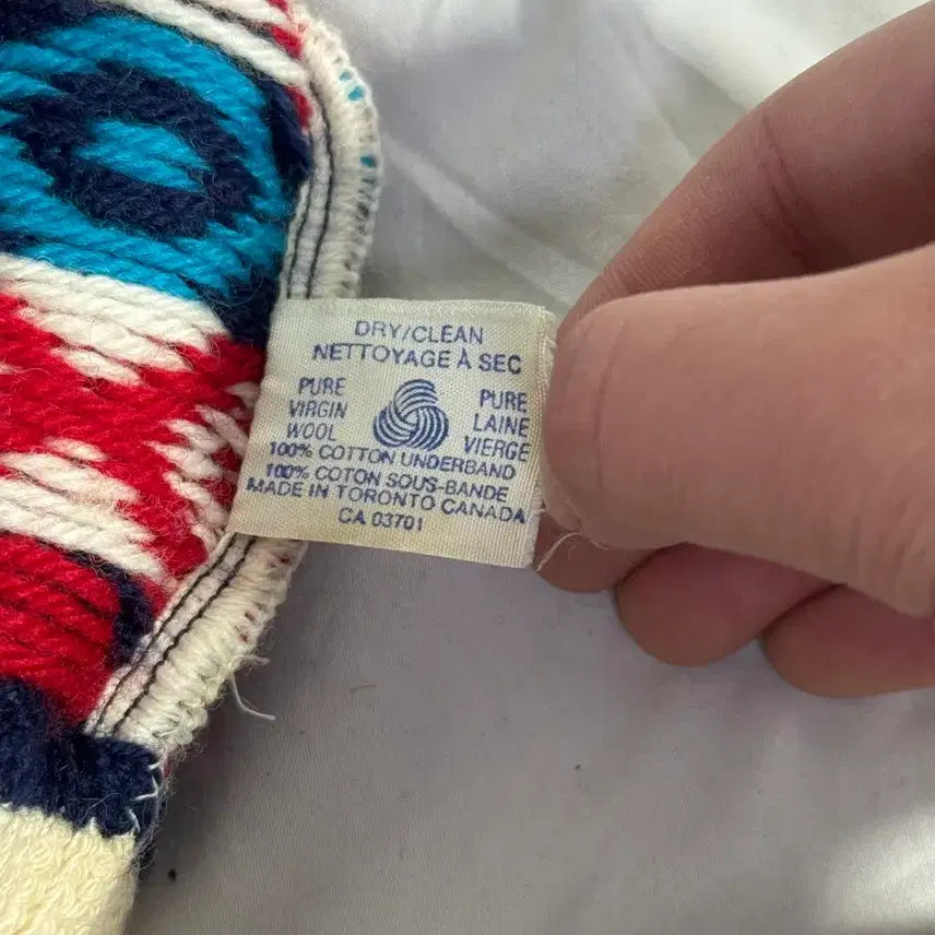 [BUNJANG] Canada Made Fair Isle Knit Beanie / 캐나다 메이드 페어아일 니트 비니