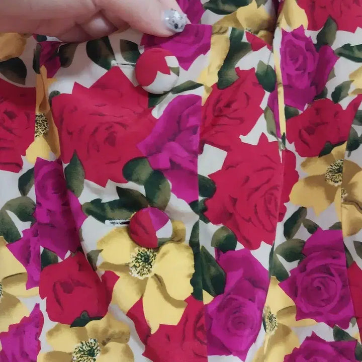 [BUNJANG] Nippon Boutique Floral Print Silk Jacket / 니폰부티크 플라워 프린트 자켓 실크 100. 55 66